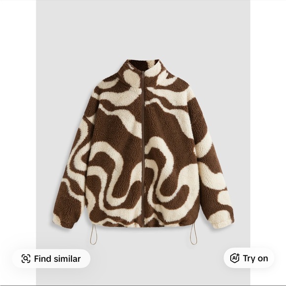 Cider Jackets & Blazers - Cider Brown Cream Fleece Sherpa Zip Jacket